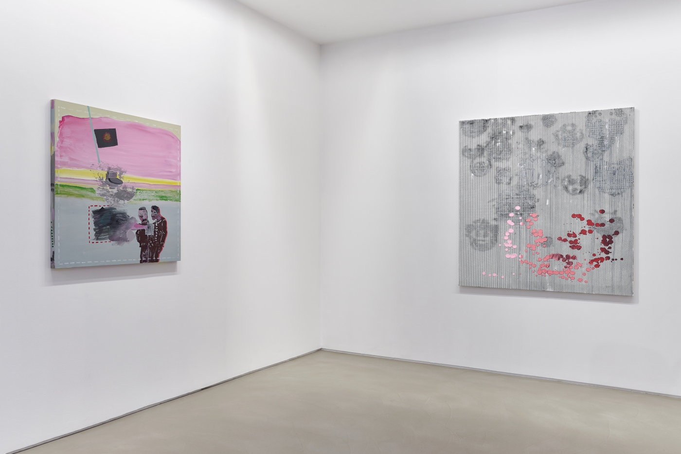 Installation view, Greene Naftali Gallery at Galerie Chantal Crousel: Arrangement in Gray, Galerie Chantal Crousel, Paris, 2020