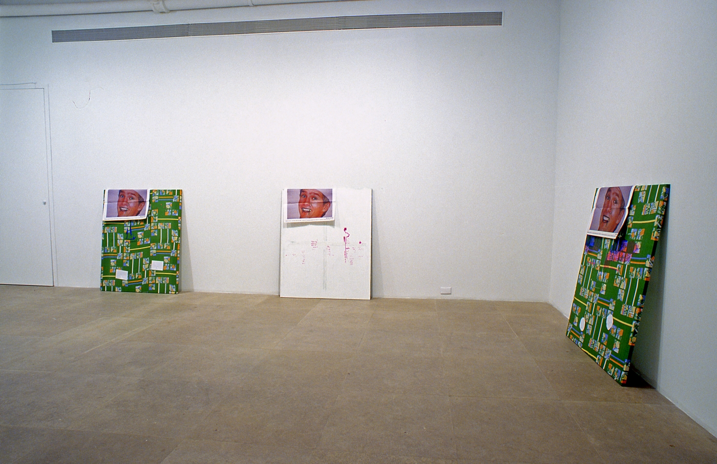 Installation view, Here It Is: The Painting Machine, Greene Naftali, New York, 2003