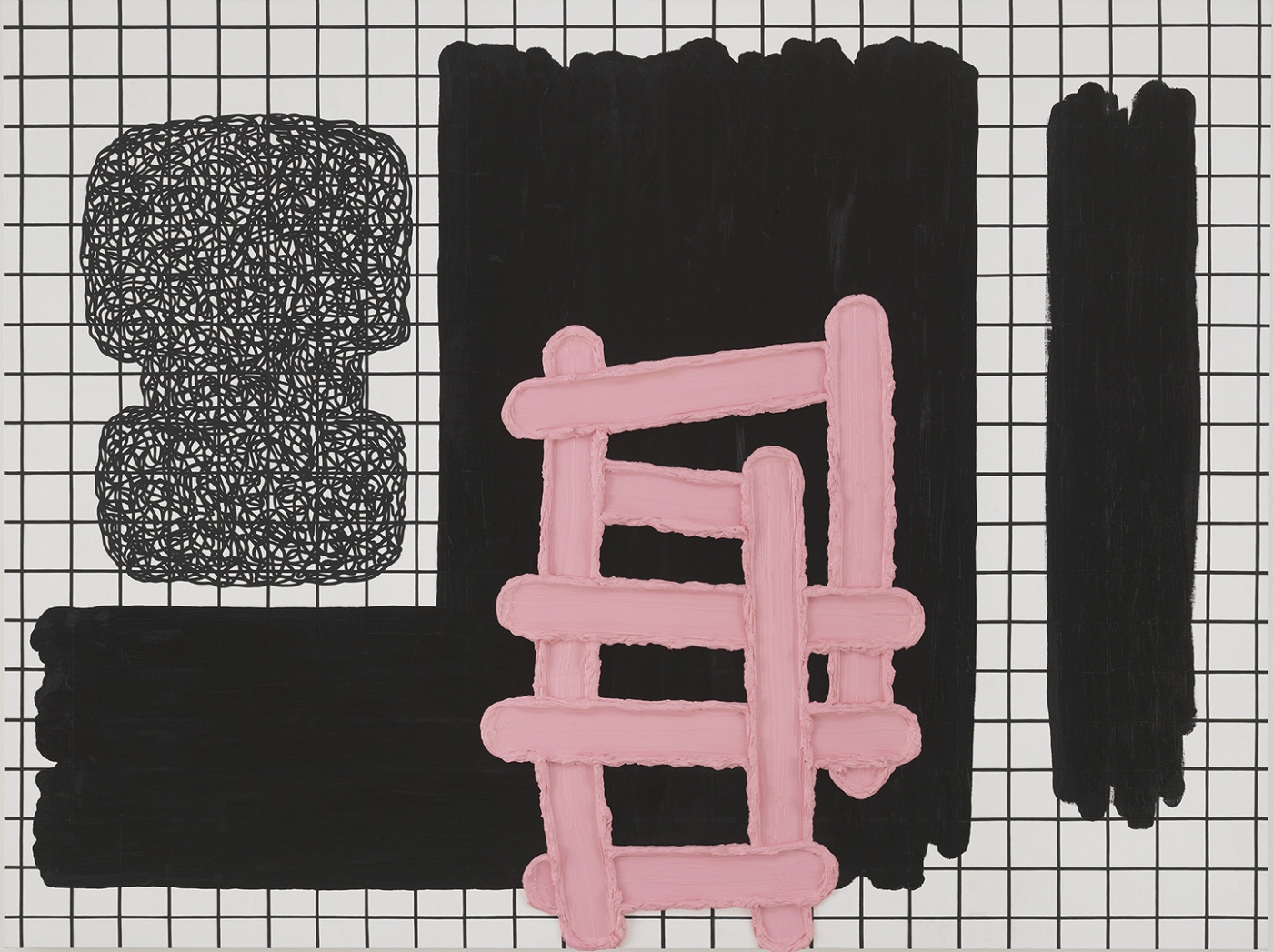 Jonathan Lasker, Commerce and Darkness, 2014