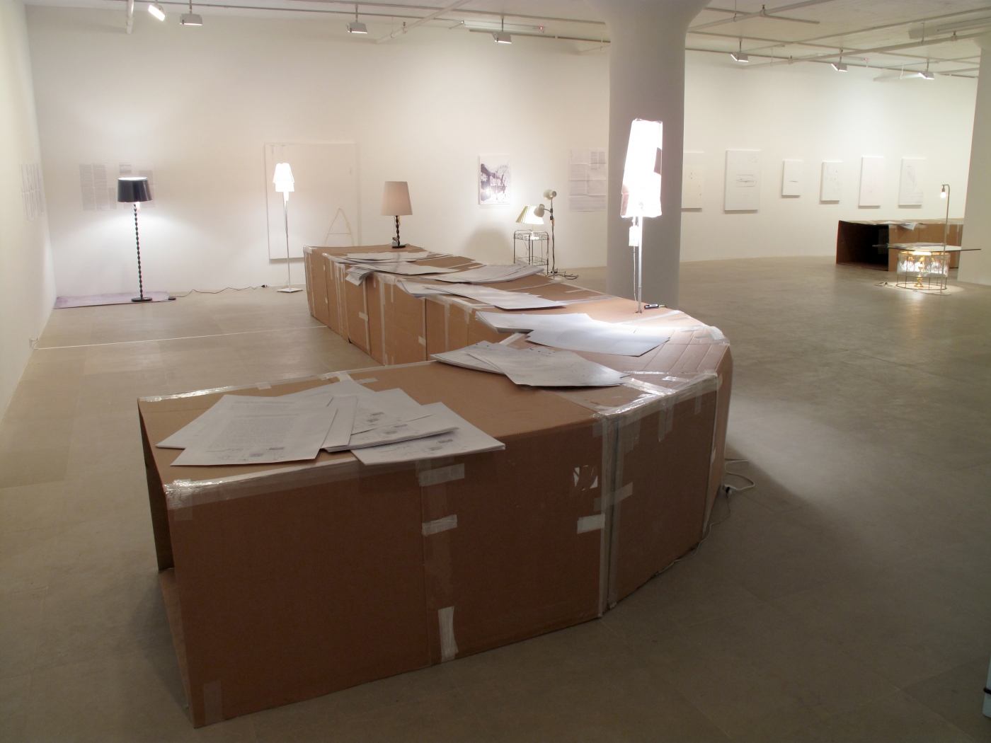 Installation view, 18INIQITIES, Greene Naftali, New York, 2008
