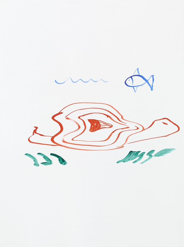 Michael Krebber MK.314, 2015 Acrylic on canvas 47 1/4 x 35 3/8 inches (120 x 89.9 cm)