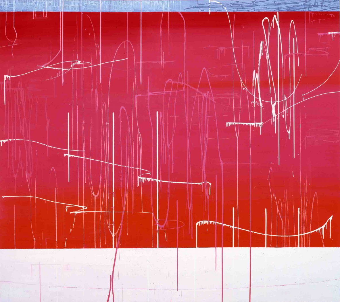 Untitled (Sunset Orange), 2001, Oil on canvas, 90 x 102 inches