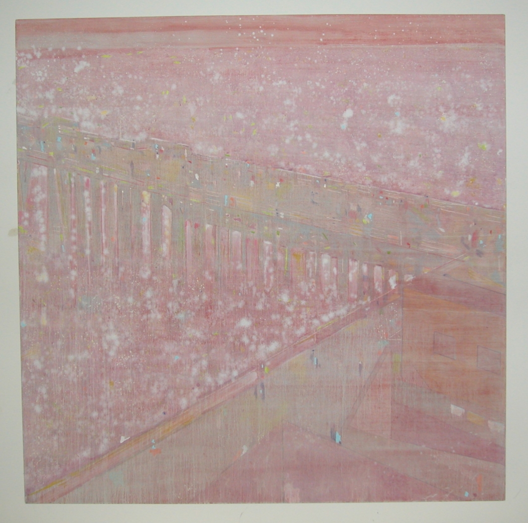 Untitled (Santa Monica Pier), 2003 acrylic, colored pencil on linen 72 x 72 inches (182.9 x 182.9 cm)