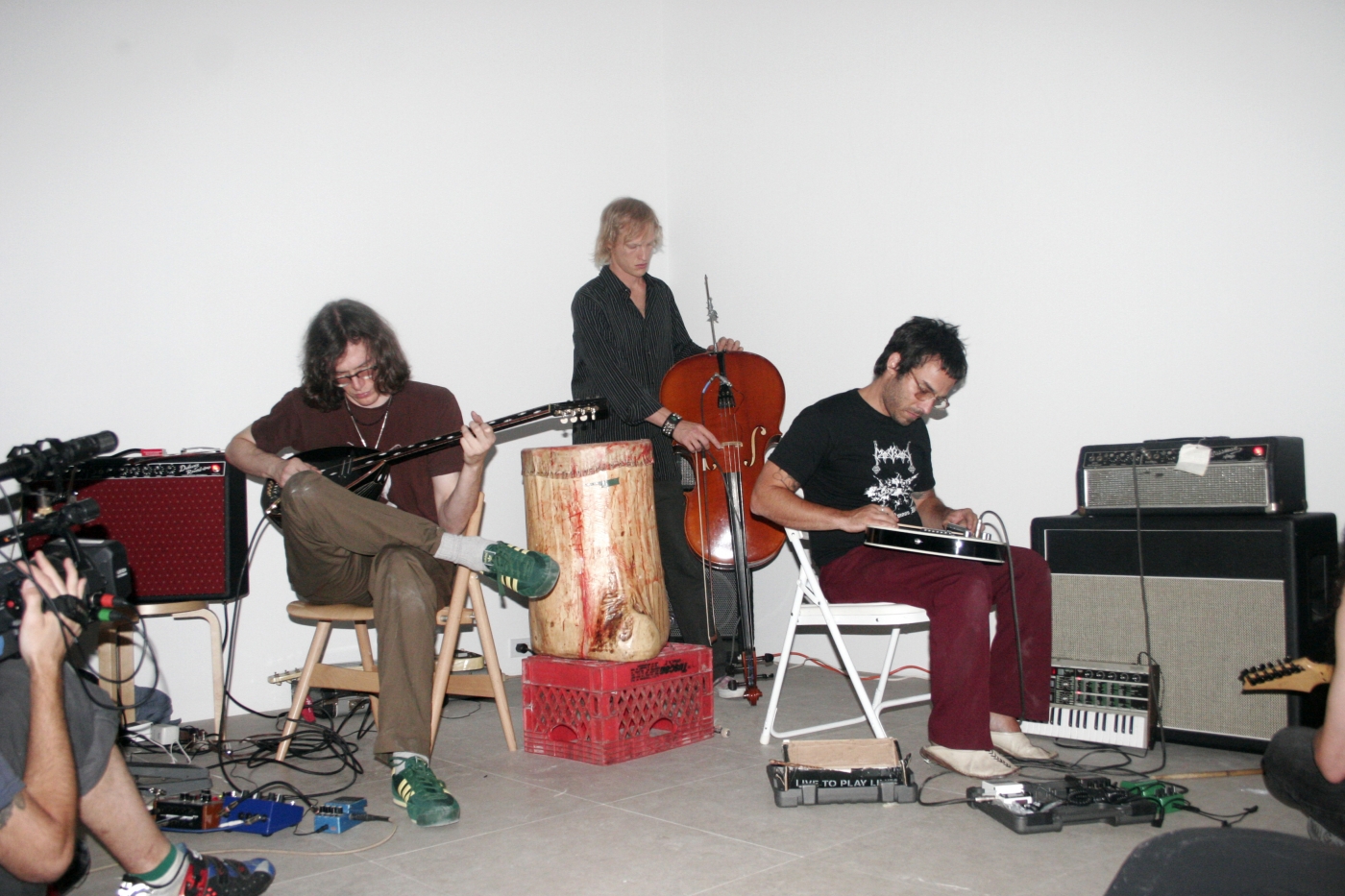 Performance view, No Neck Blues Band, Greene Naftali, New York, 2007