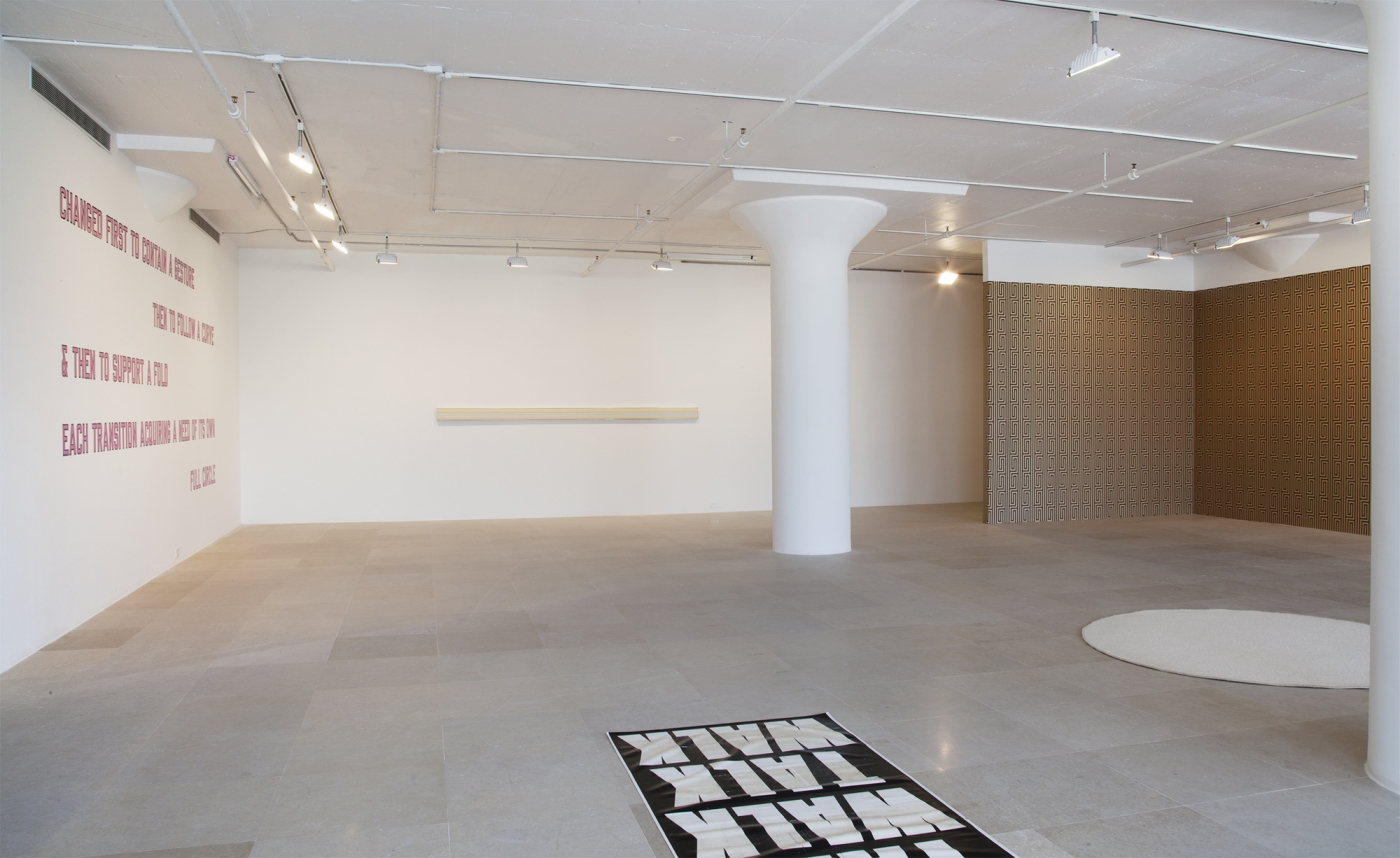 Installation view, Filmschönheit, Greene Naftali, New York, 2011