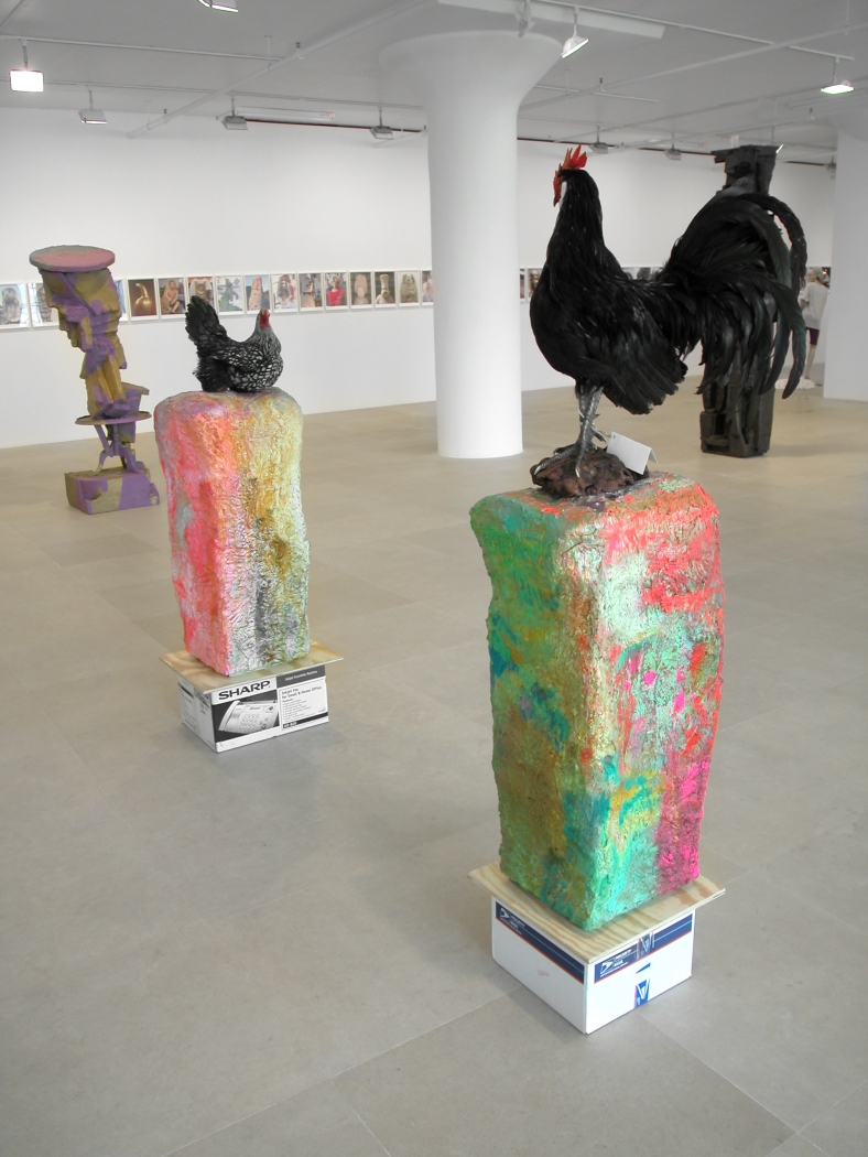 Claude Levi-Strauss, 2007, mixed media, 70 x 18 x 82 inches, Installation view, Greene Naftali, New York, 2007