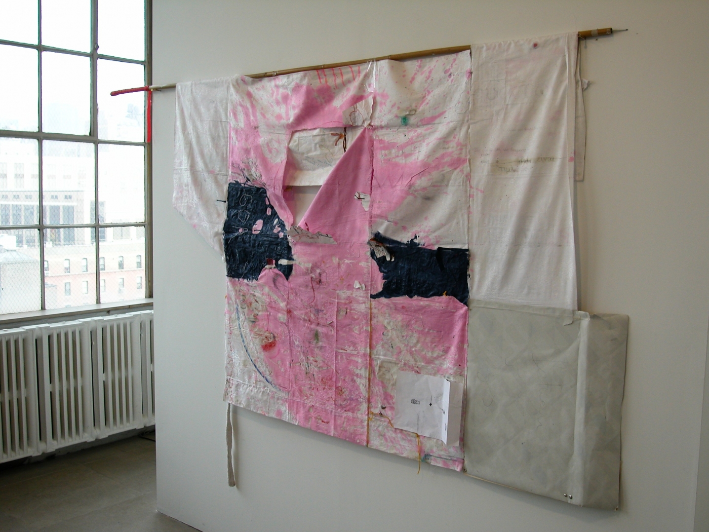 Helena Huneke, Two Sided Kimono, 2003, mixed media, 69 x 99 inches