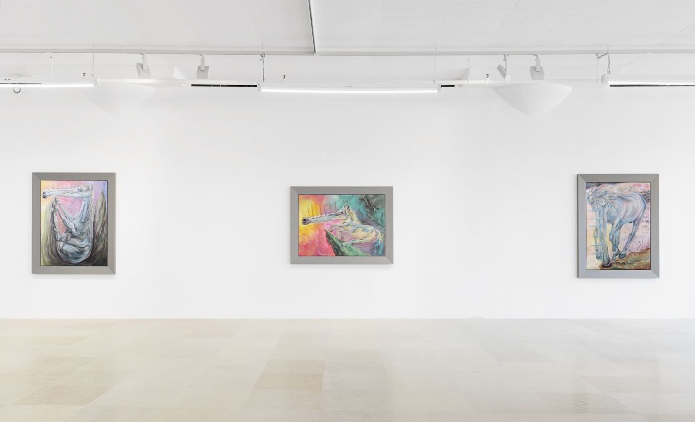 Jana Euler, Installation view, The Traveling Legends of the Morecorns, Greene Naftali, New York, 2021