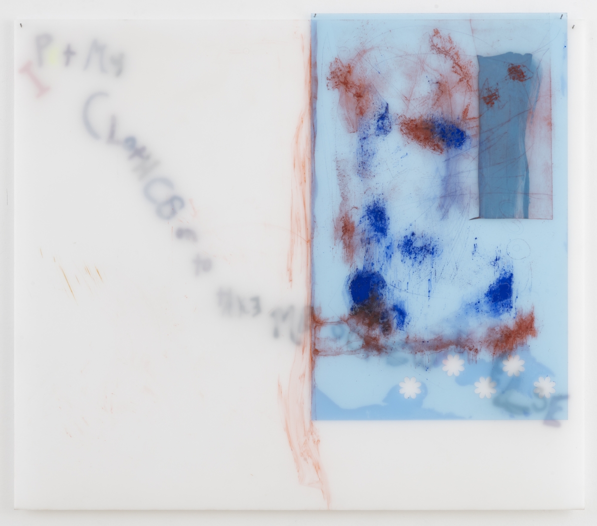 Raque Ford, I put my clothes on to take me somewhere else (blue), 2021