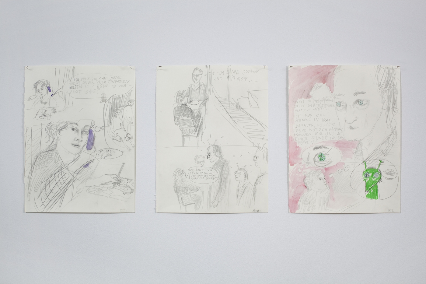 November, 2011 (detail), Pen, pencil, and watercolor on 64 sheets of paper, Dimensions variable
