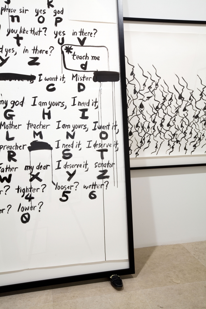 Installation view, Sade for Sade's sake, Greene Naftali, New York, 2009