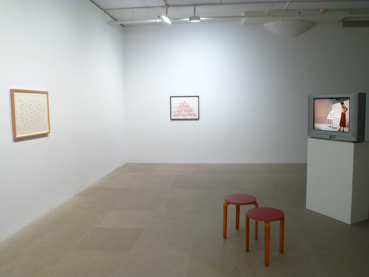 Installation view, Greene Naftali, New York, 2009