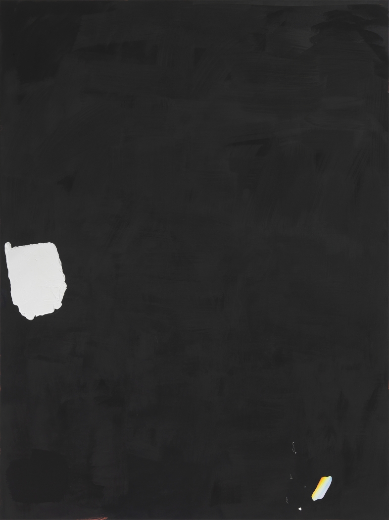 Monika Baer on hold, 2015 Acrylic, oil on canvas 70 3/4 x 53 1/4 inches (180 x 135 cm)