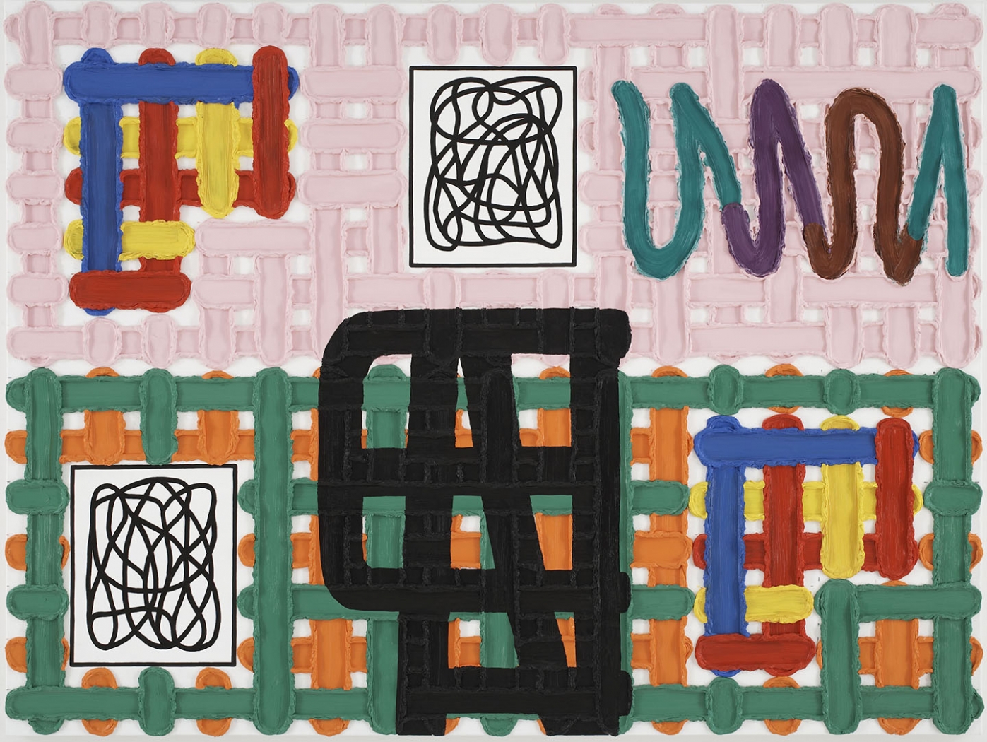 Jonathan Lasker, The Equality of Apples and Oranges, 2007