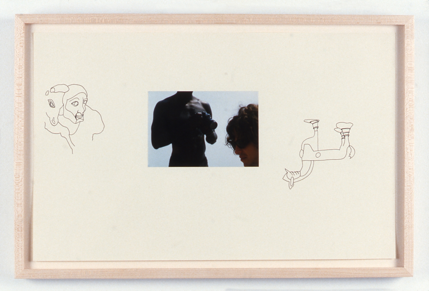 Rachel Harrison, Untitled, 1997, ink & photography on paper, 12 x 9 inches