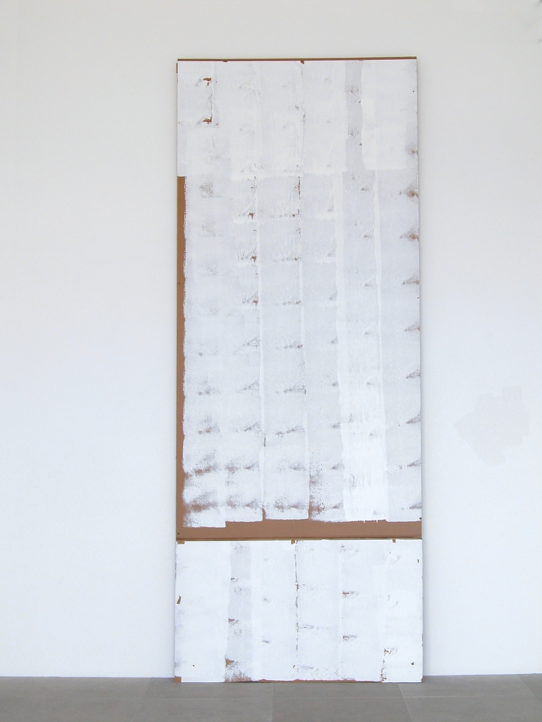 Where Go, 2008, Cardboard, paint, 123 x 48 x 5 inches