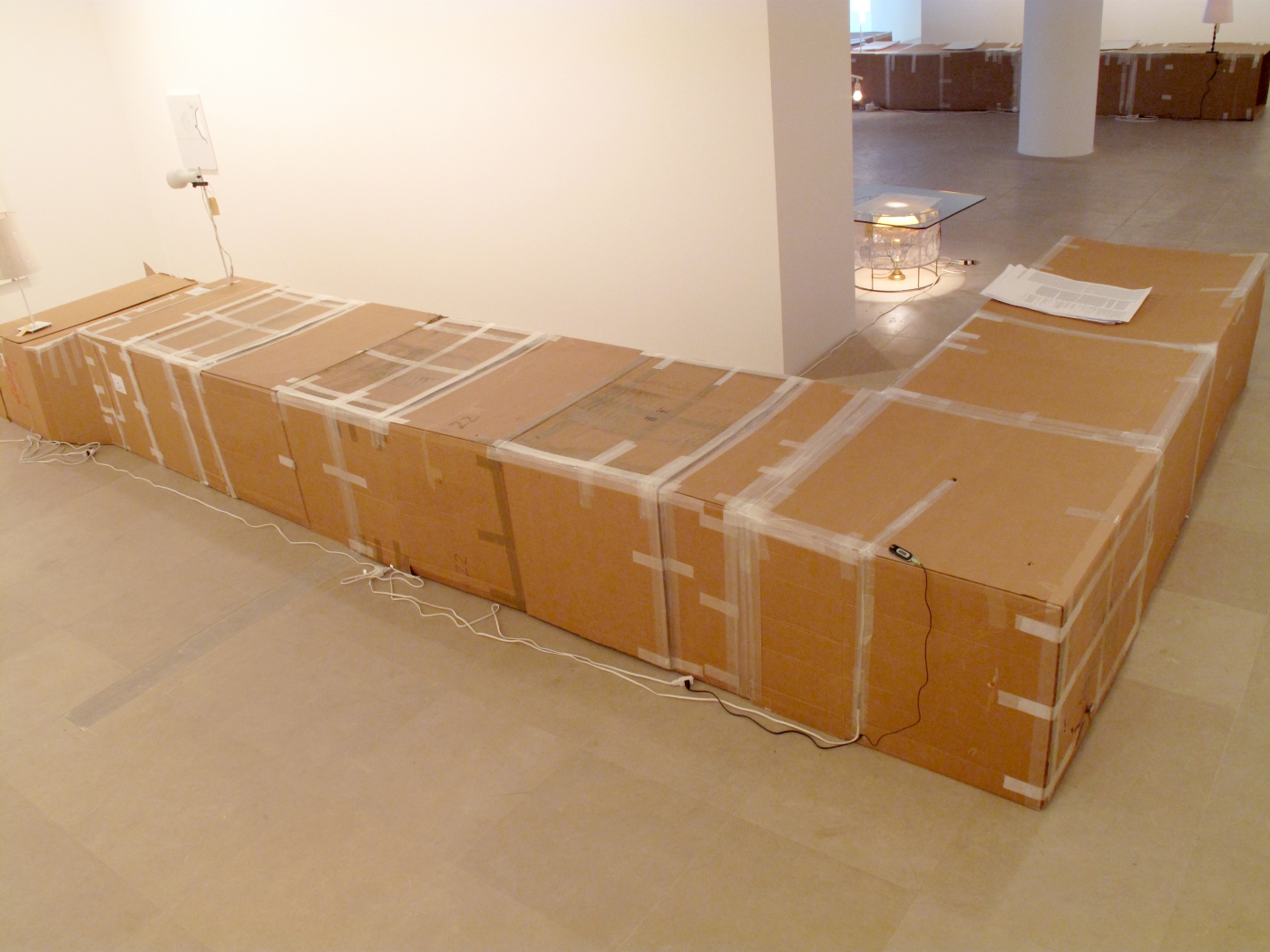 josef strau, Installation view, 18INIQITIES, Greene Naftali, New York, 2008