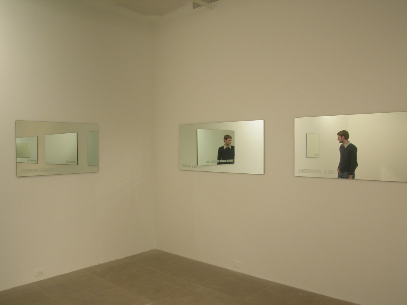 Installation view, Greene Naftali, New York, 2005