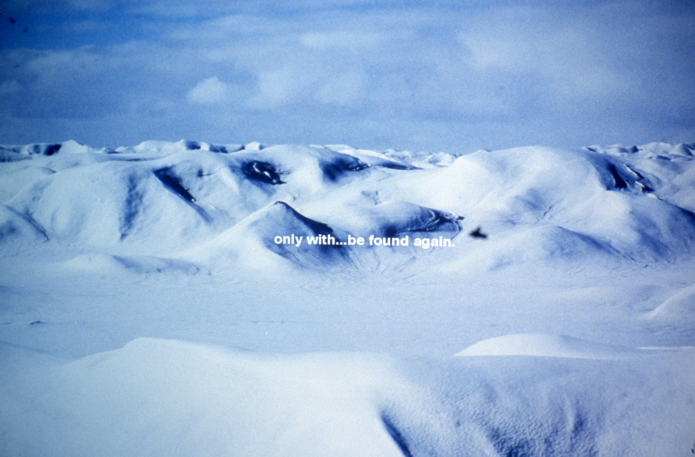 Nordenskiold & the Icecap, 1999-2000, slide installation, duration: 12 minutes, edition of 5