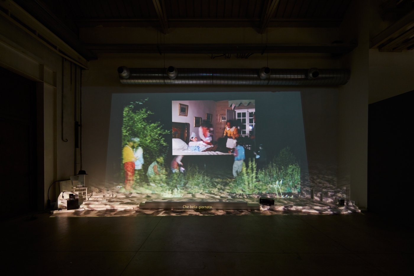 Trisha Baga, installation view, the eye, the eye and the ear, Pirelli HangarBicocca, Milan, 2020