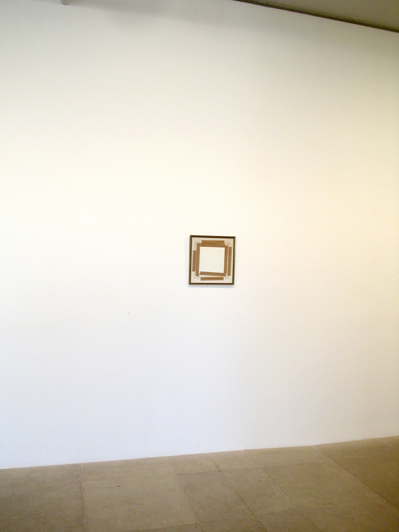 Gedi Sibony, Untitled, 2008, 14 5/8 x 13 7/8 inches, Installation view, Greene Naftali, New York, 2008