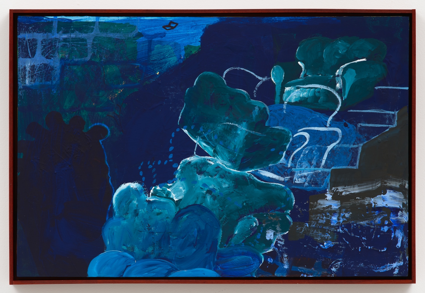 Walter Price, Elephants view blue, 2016-2018