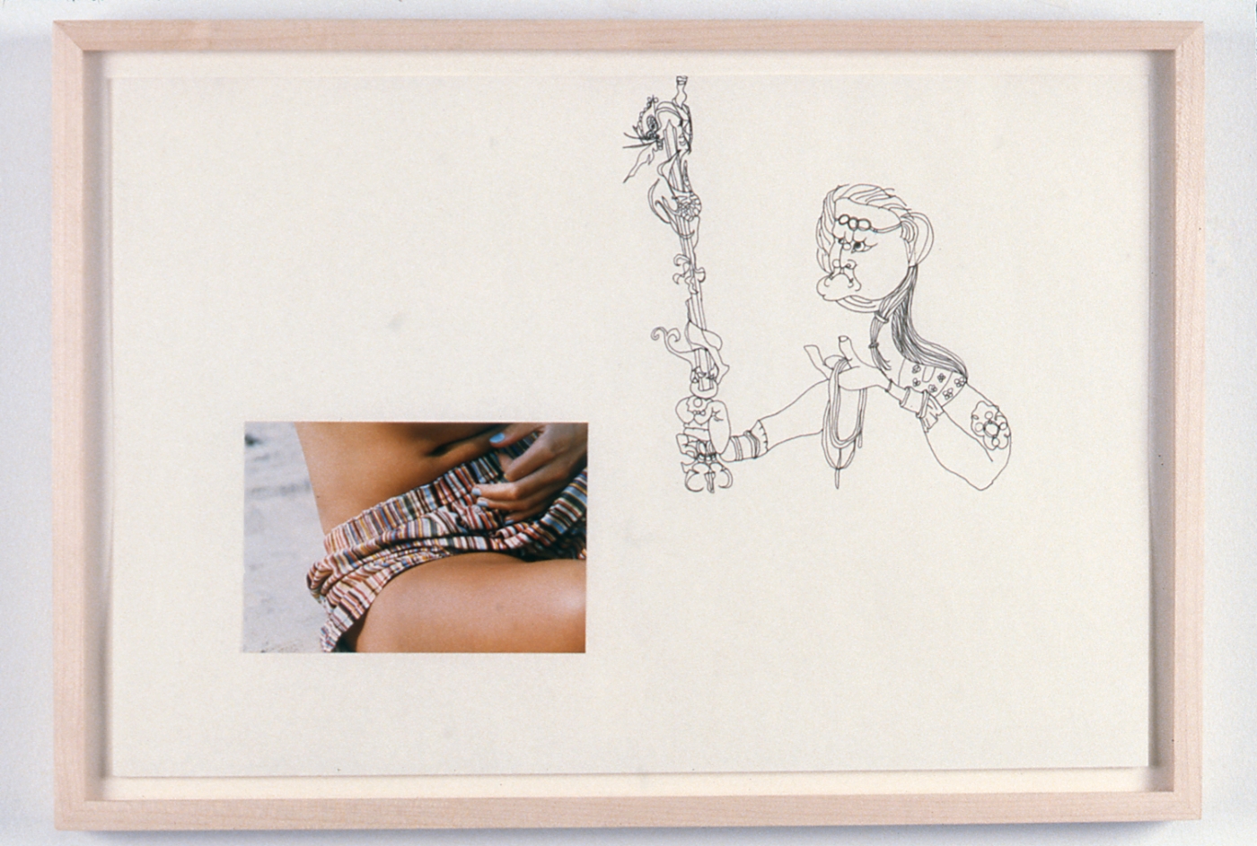 Rachel Harrison, Untitled, 1997, ink & photography on paper, 12 x 9 inches