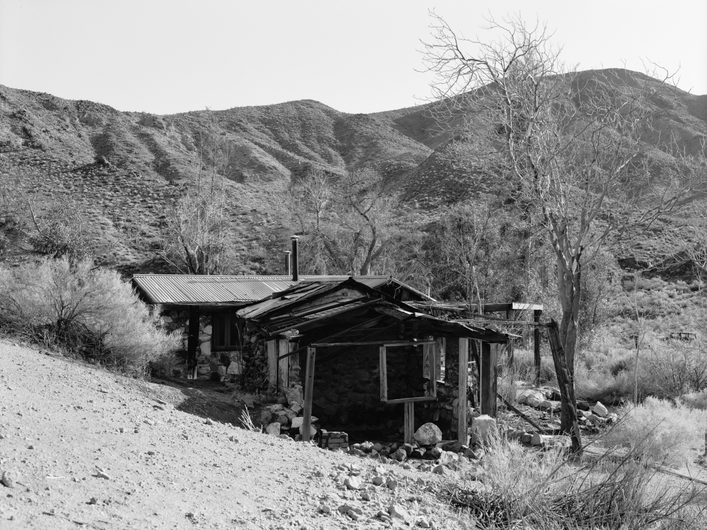 Joachim Koester, Barker Ranch, 2006, Suite of four Selenium toned silver gelatin prints, 20 x 24 inches