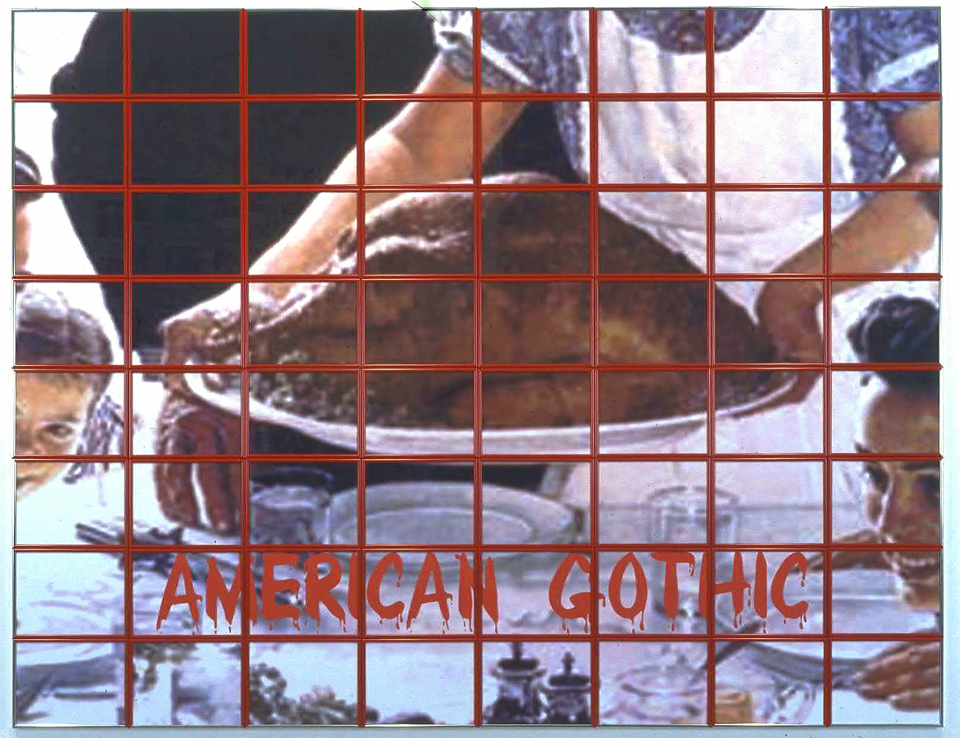 American Gothic, 2002, 64 framed inkjet prints, 90 x 70 inches (229 x 178 cm)