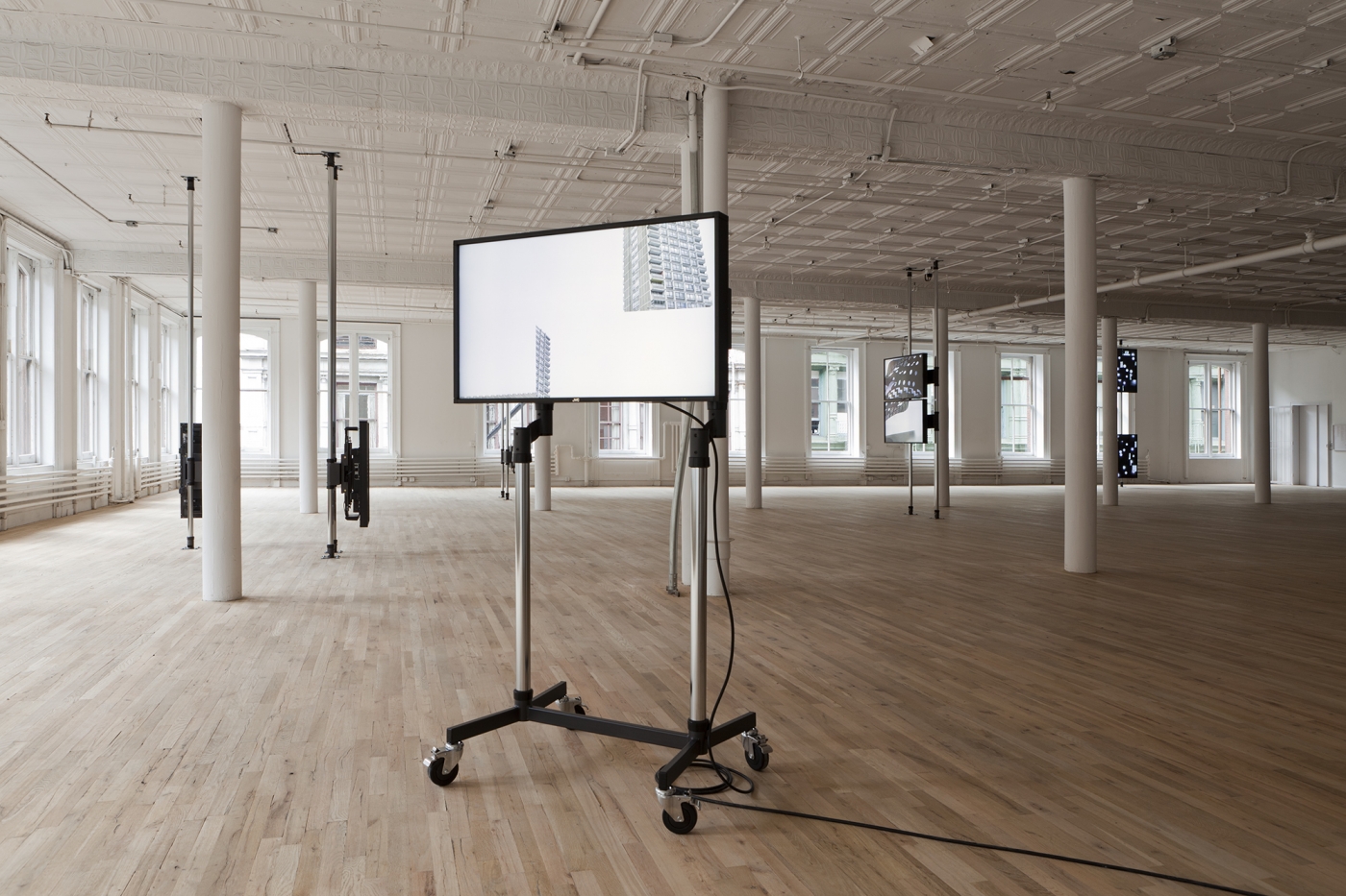 Installation view, Hilary Lloyd, Artists Space, New York, 2011