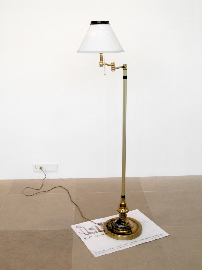 The Betrayal Lamp, 2006, mixed media lamp, 57 x 17 x 23 inches (144.8 x 43.2 x 58.4 cm)