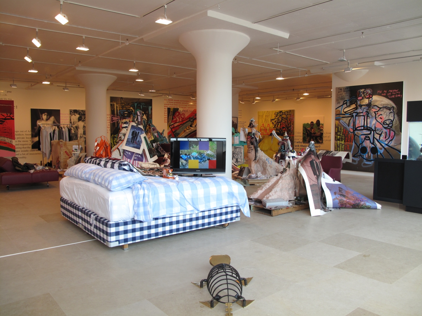 Installation view, The Synthetic Slut: A Novel by Bjarne Melgaard, Greene Naftali, New York, 2010