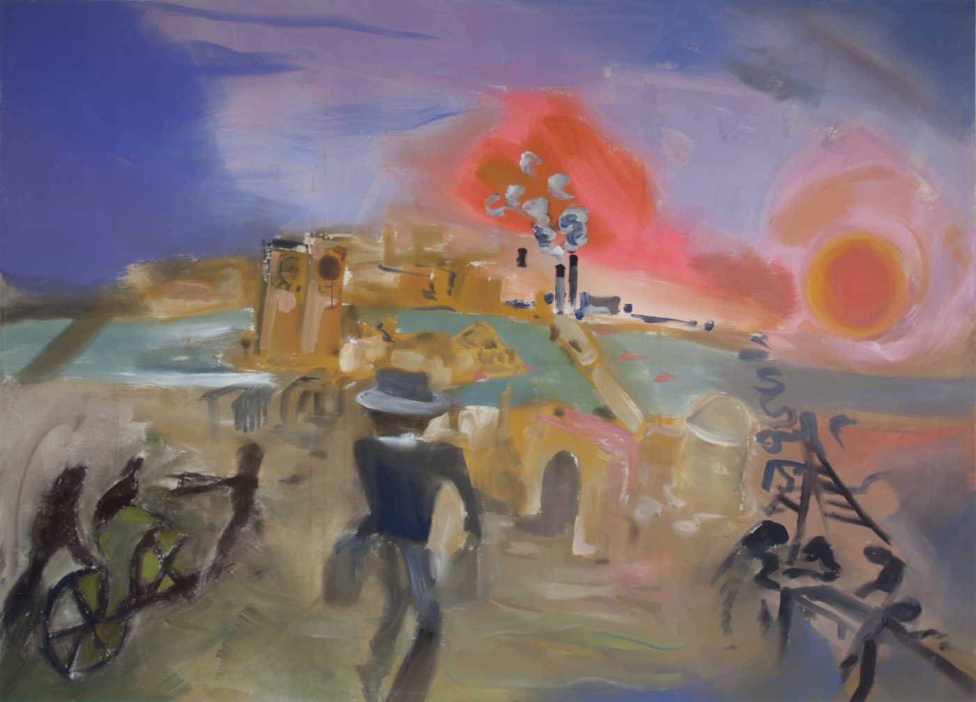 Sophie von Hellermann Future Investments, 2010 acrylic on canvas 90 1/2 x 126 inches 229.9 x 320 cm