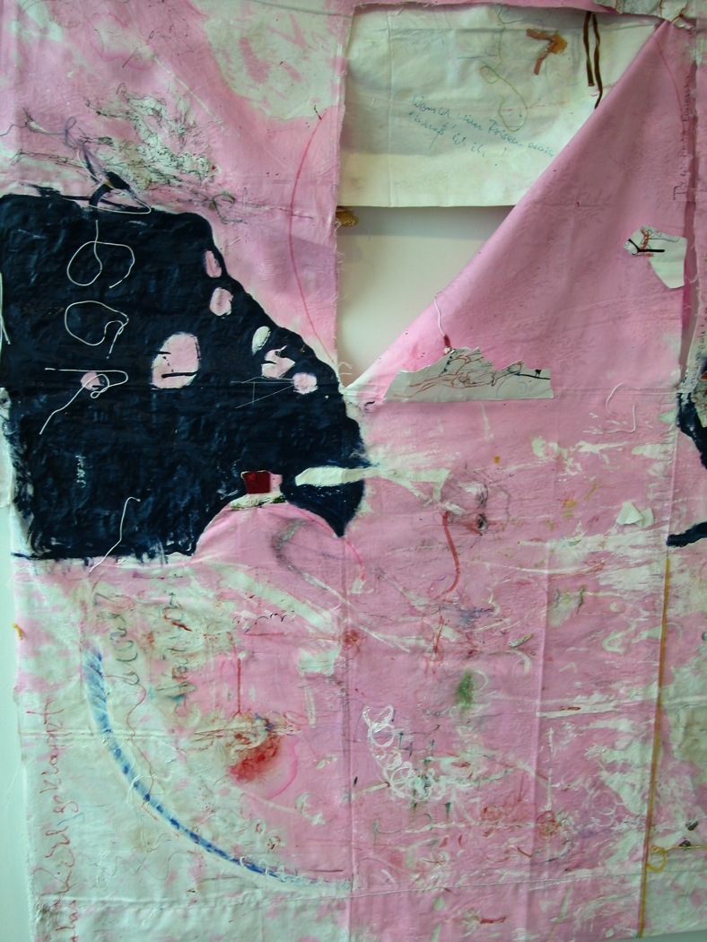 Helena Huneke, Two Sided Kimono, 2003 (detail), mixed media, 69 x 99 inches