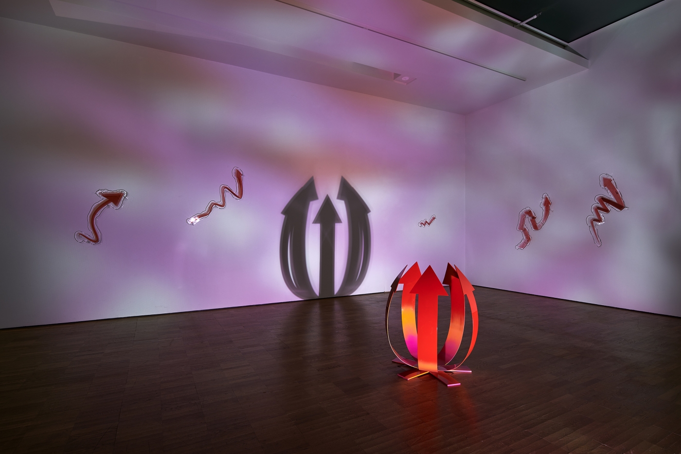 Katja Novitskova, Installation view, If Only You Could See What I've Seen with Your Eyes. Stage 2, Kumu Art Museum, Tallinn, Estonia, 2018