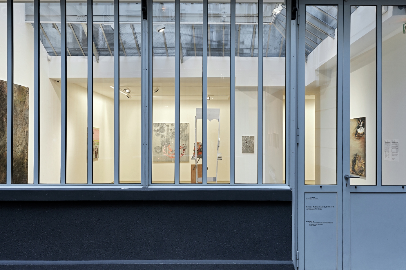 Installation view, Greene Naftali Gallery at Galerie Chantal Crousel: Arrangement in Gray, Galerie Chantal Crousel, Paris, 2020