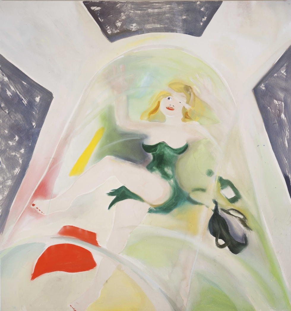 Good Space Girl, 2005, acrylic on canvas, 80.51 x 85.43 inches
