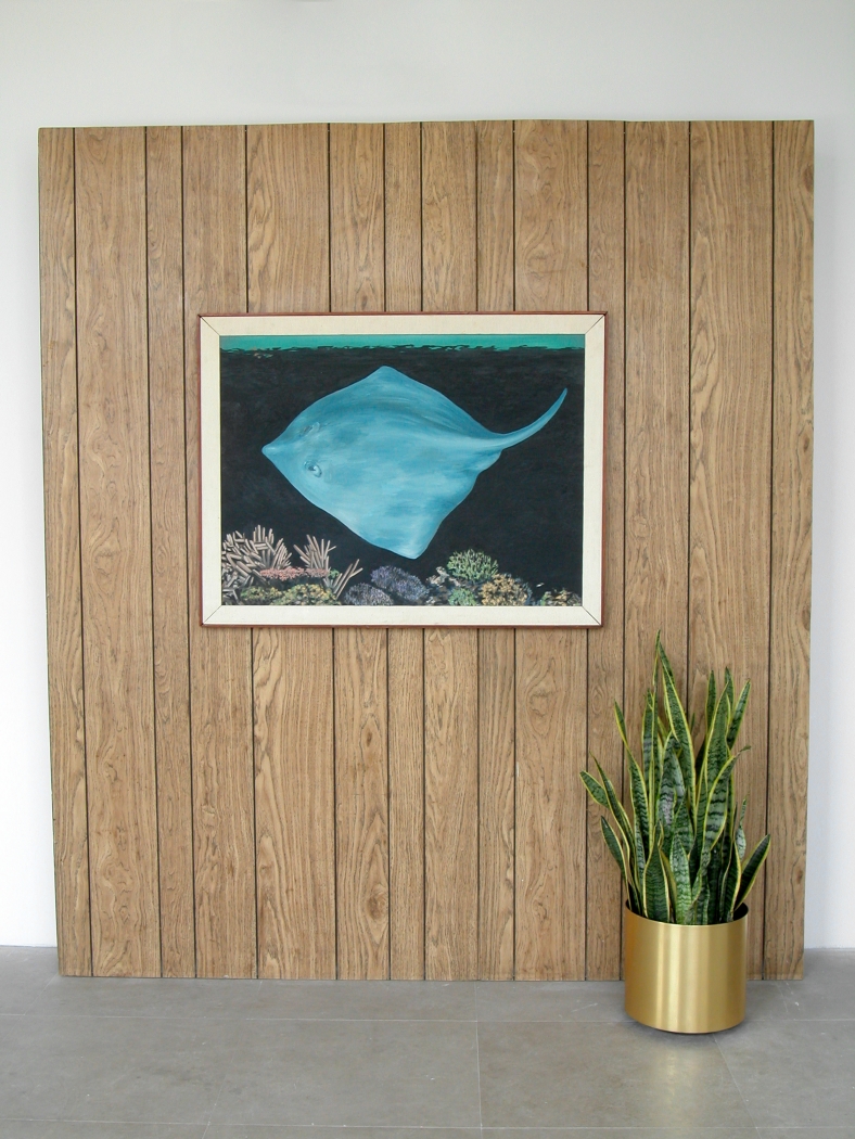 William Leavitt, Manta Ray, 1981, oil on canvas, 34 x 44 inches