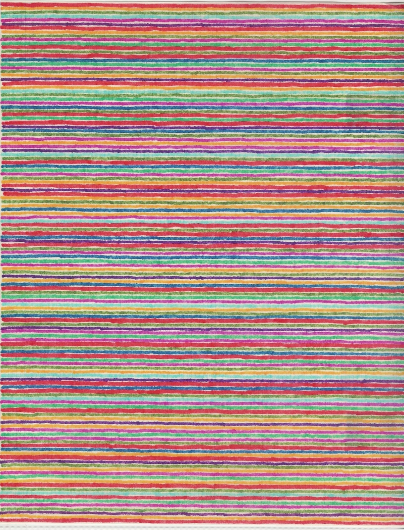 Paul Sharits, Untitled, n.d., marker on paper, 11 x 8 1/2 inches