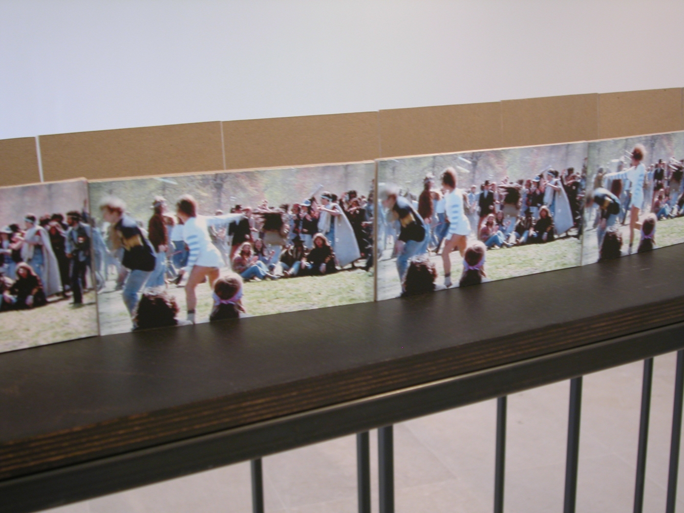 Hair, 2006 (detail), steel, wood, cardboard, c-prints, transparent tape, 61 x 100 x 135 inches