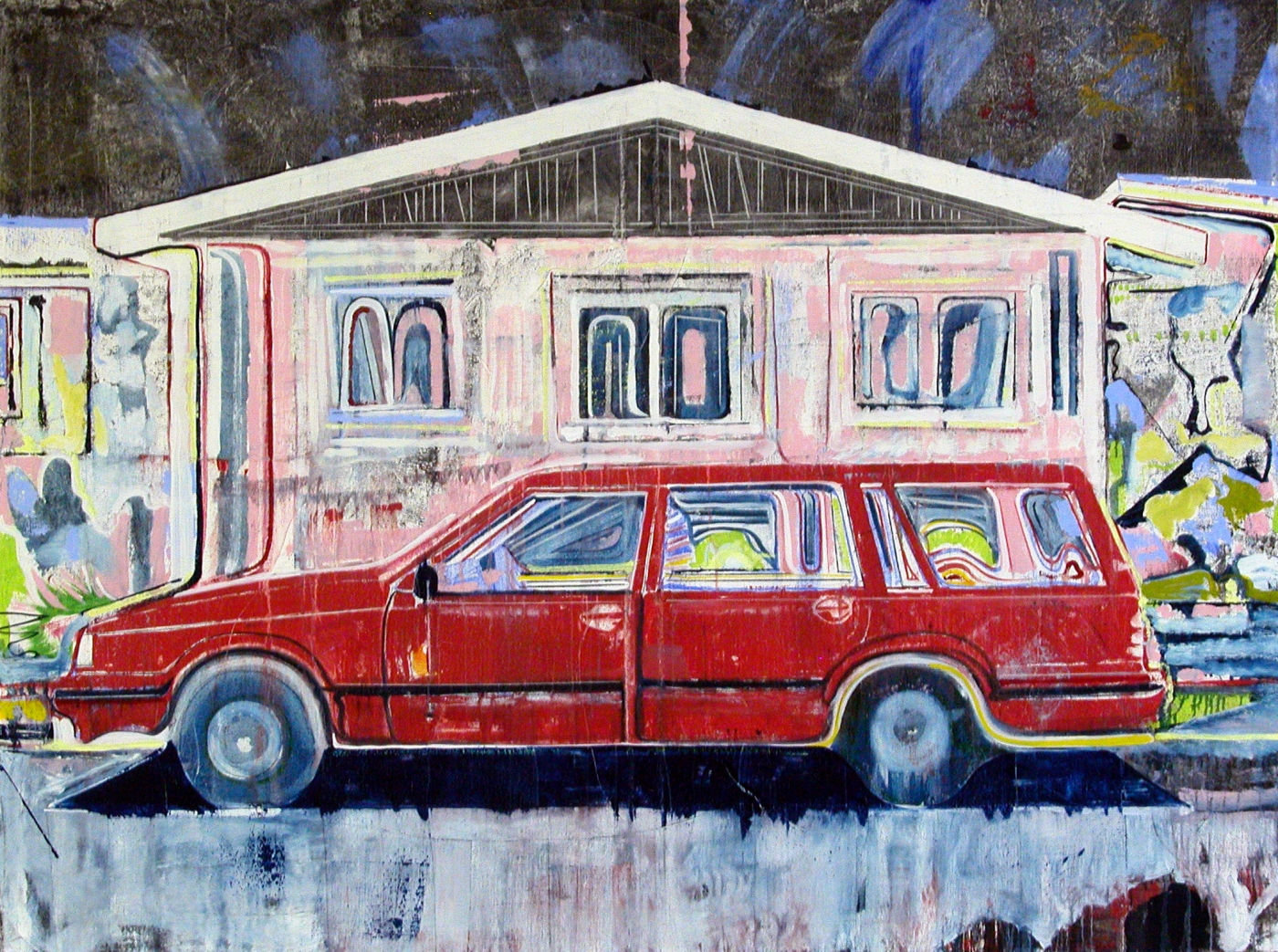 Untitled, 2005, mixed media on paper, 16 x 22 inches