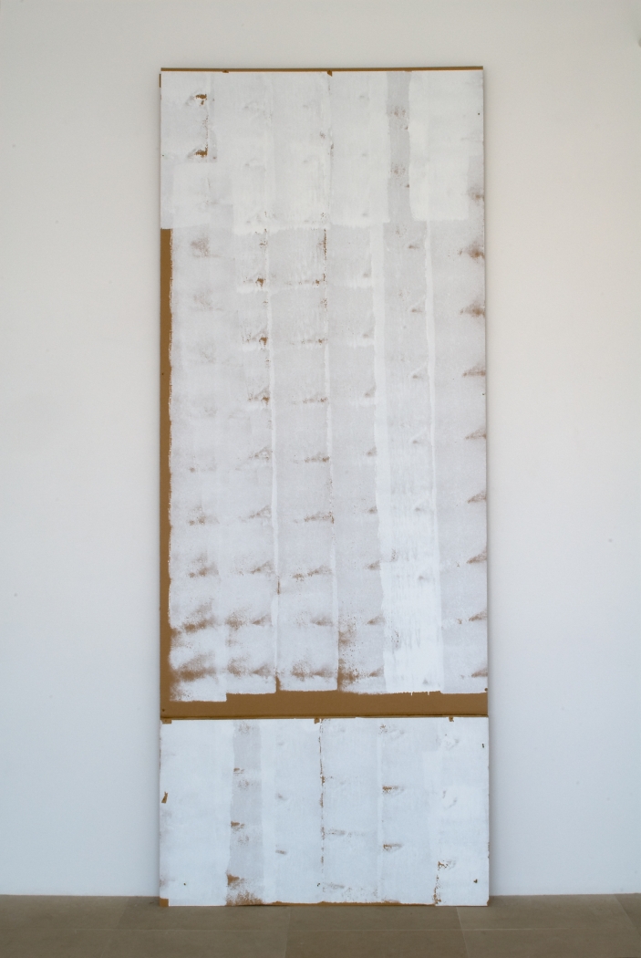 Gedi Sibony Where Go, 2008 Cardboard, paint 123 x 48 x 5 inches (312 x 122 x 13 cm)