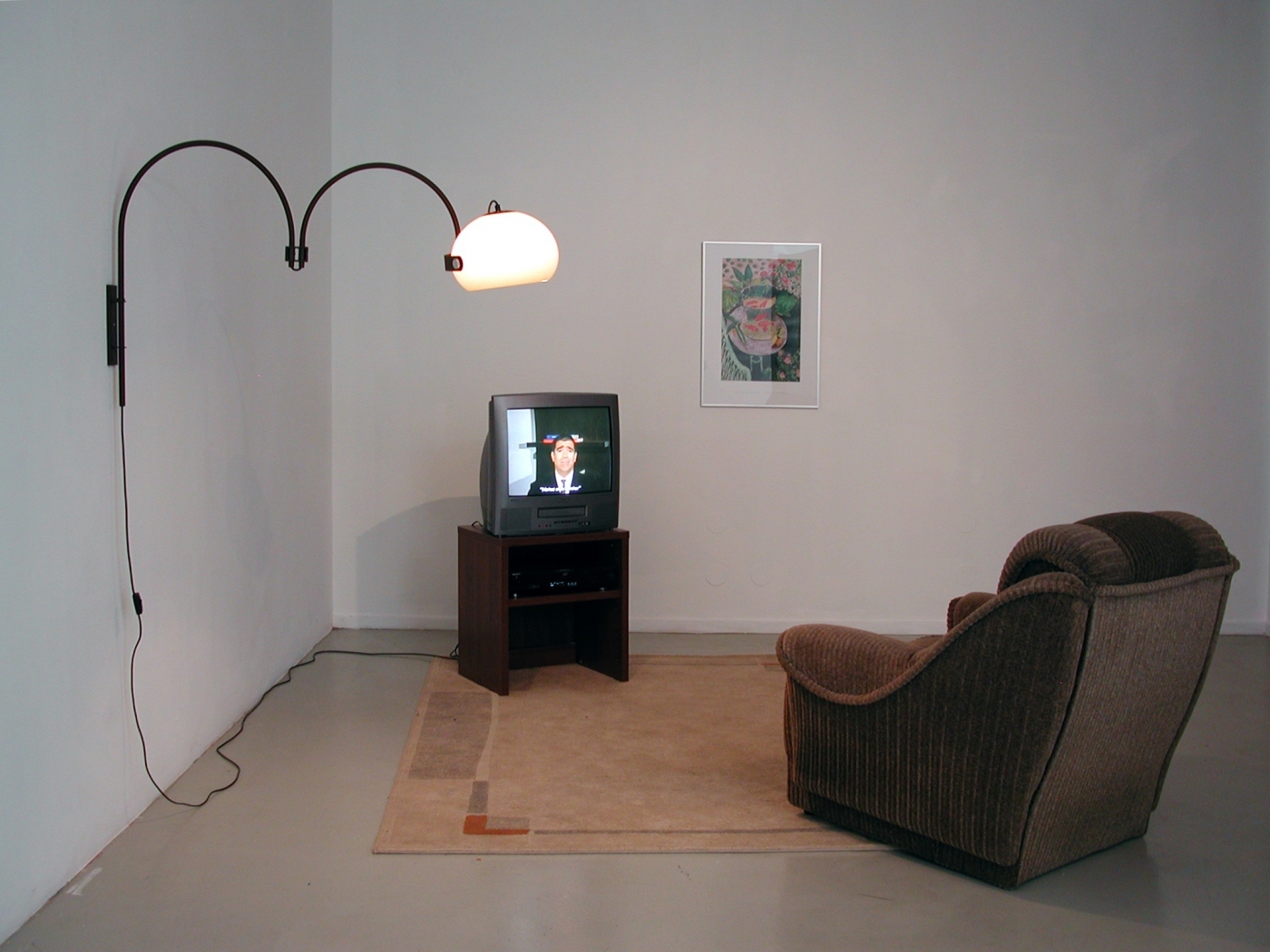 Michael Smith Famous Quotes from Art History, 2001/2003 Installation with video Installation view, Ellen de Bruijne Projects, Amsterdam, 2004