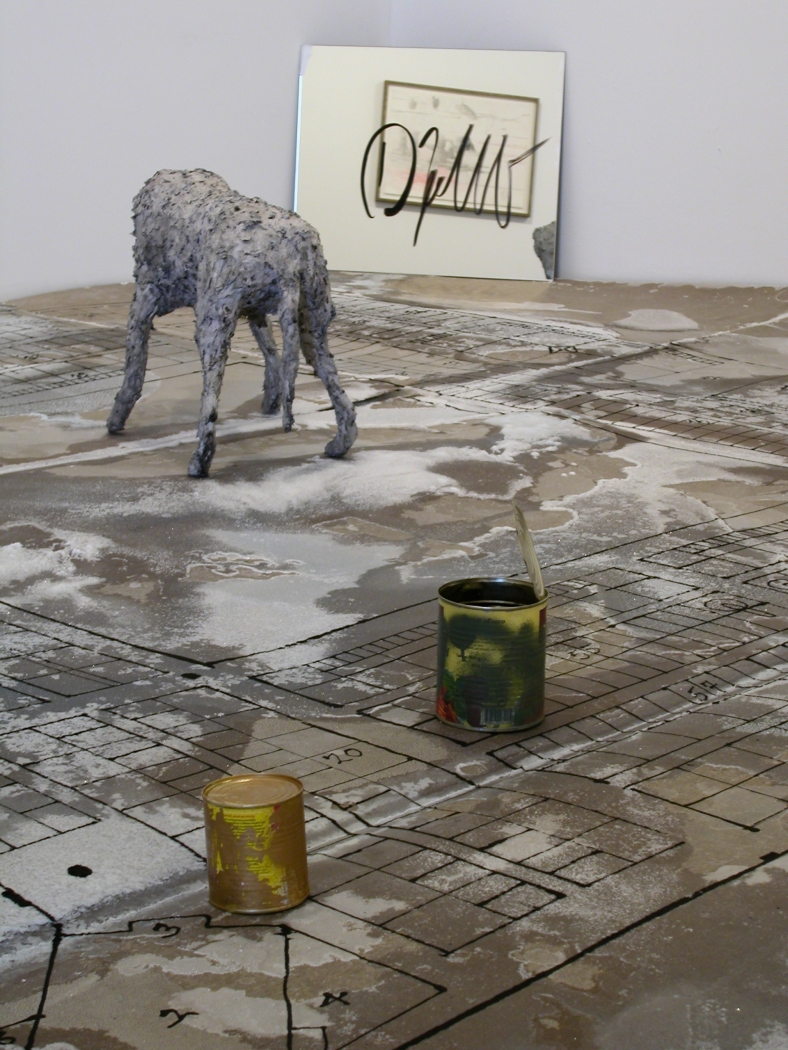 Dani Jakob, La misère de l`homme sans dieu, 2000, mixed media installation, dimensions variable