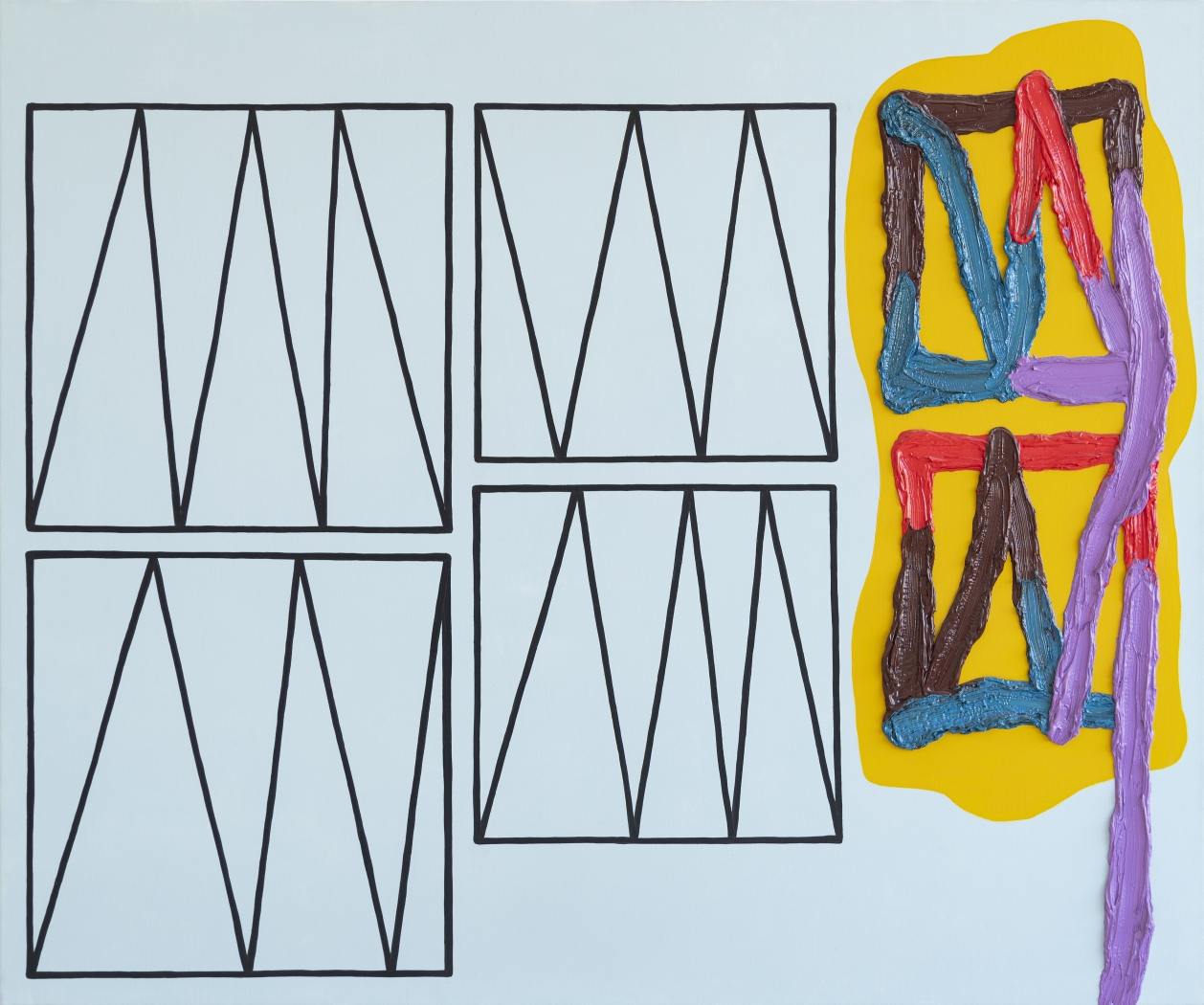 Jonathan Lasker, The Happiness of Cannibals, 1991