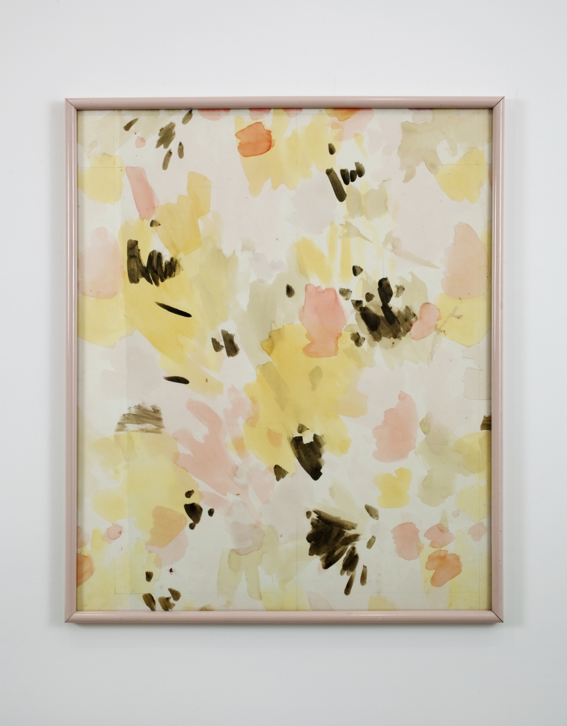 Gedi Sibony, Untitled, 2010, framed watercolor, 36 x 30 1/8 x 1 1/4 inches