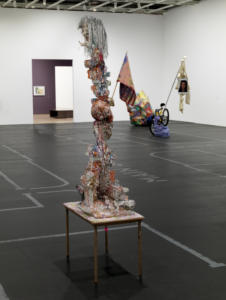 Rachel Harrison, Installation view, Rachel Harrison Life Hack, curated by Elisabeth Sussman and David Joselit, Whitney Museum of American Art, New York, 2019
