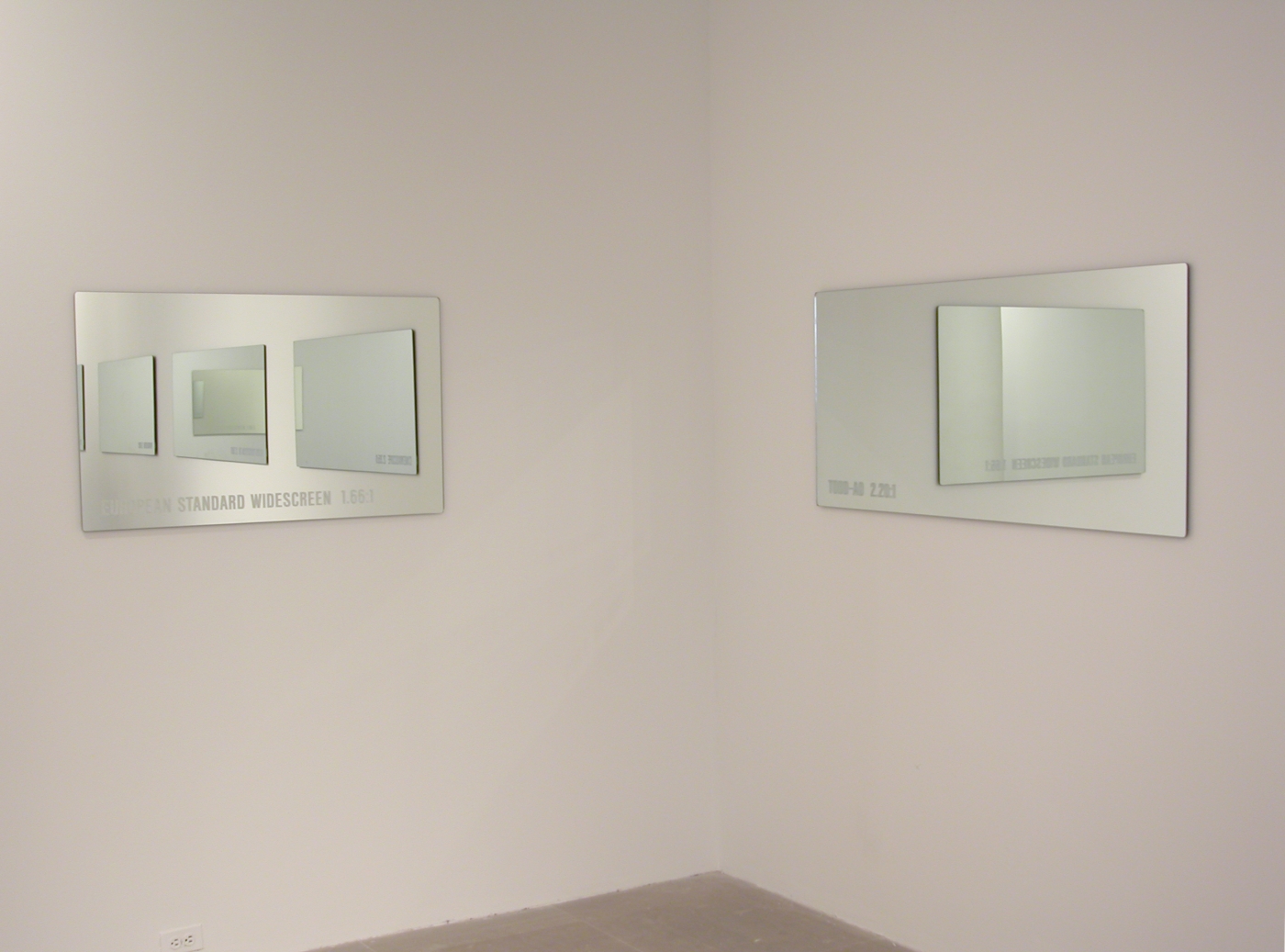 Installation view, Greene Naftali, New York, 2005