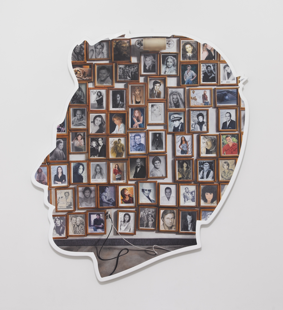 Alex Israel Self-Portrait (Autographs), 2019 Acrylic and bondo on fiberglass 96 x 84 x 4 inches (243.8 x 213.4 x 10.2 cm)