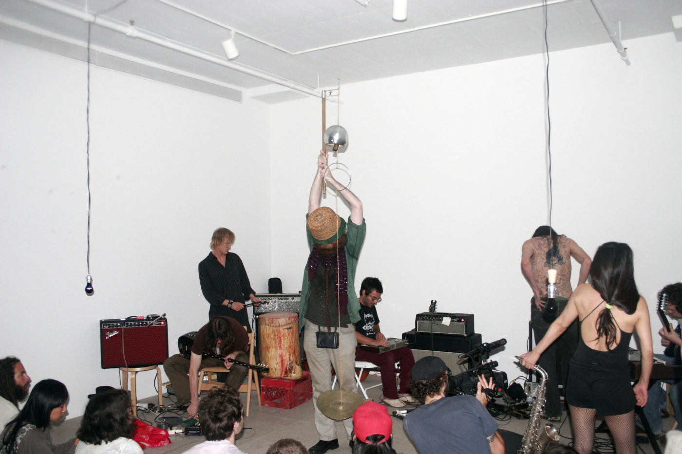 Performance view, No Neck Blues Band, Greene Naftali, New York, 2007